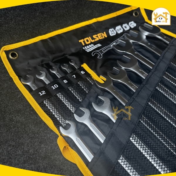 Bộ 14 chìa khóa cờ lê vòng miệng 6-32mm TOLSEN 15889 - Hàng chính hãng.