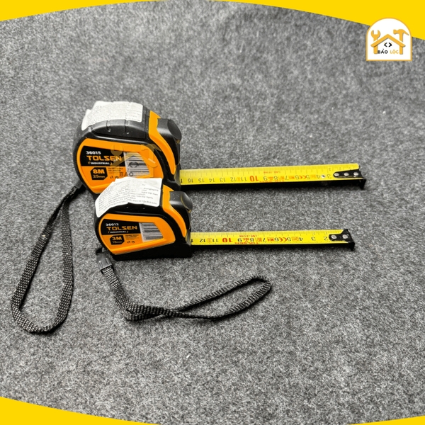 Thước cuộn tự hãm, khóa tự động 3-10Mx25mm TOLSEN 36012, 36013, 36014, 36015, 36016 - Chính hãng