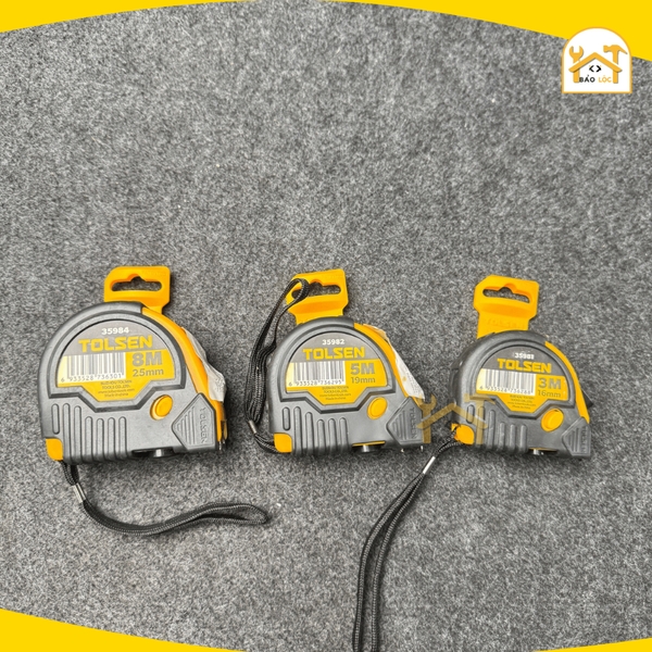 Thước cuộn 3m x 16mm, 5m x 19mm, 8m x 25mm TOLSEN 35981, 35982, 35984 - HÀNG CHÍNH HÃNG