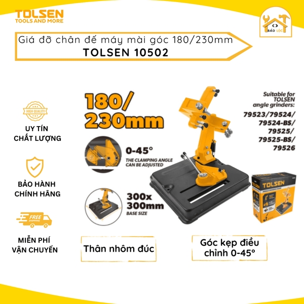 Giá đỡ máy mài góc thân nhôm đúc 180/230mm Tolsen 10502 - Hàng chính hãng.