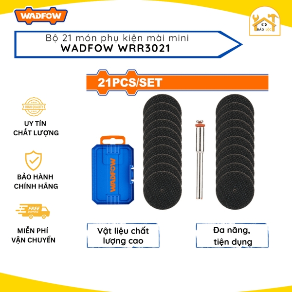 Bộ 21 món phụ kiện mài mini Wadfow WRR3021 - Hàng chính hãng.
