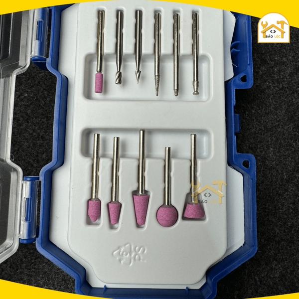 Bộ 11 linh kiện đa năng máy mài khuôn mini WADFOW WRR2011 linh kiện mài cắt mini chất lượng cao, đa dụng