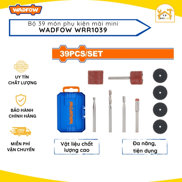 Bộ 39 linh kiện đa năng máy mài khuôn mini WADFOW WRR1039 linh kiện mài cắt mini chất lượng cao, đa dụng