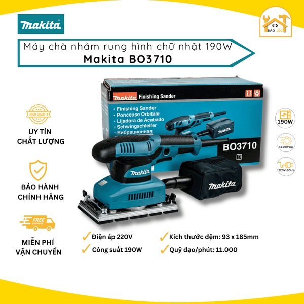 Máy Chà Nhám Rung Chữ Nhật Makita BO3710 (190W) - Hàng Chính Hãng