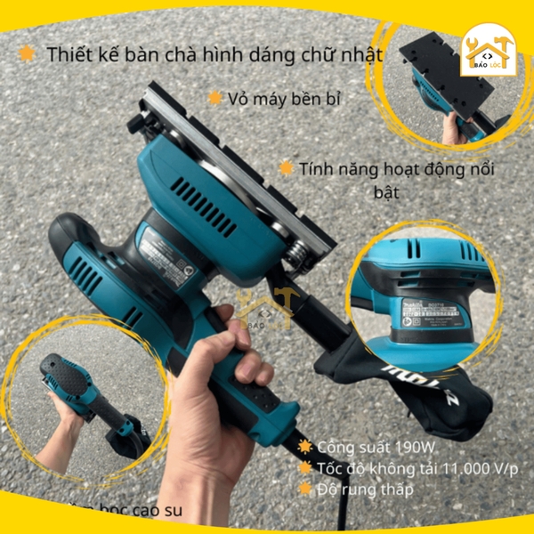 Máy Chà Nhám Rung Chữ Nhật Makita BO3710 (190W) - Hàng Chính Hãng