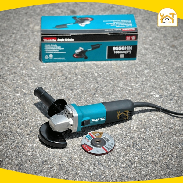 Máy Mài Makita 840W 9556HN, Lưỡi 110mm, Công Tắc Trượt, Mô Tơ Đồng, Đủ Phụ Kiện, Chính Hãng, BH 6T