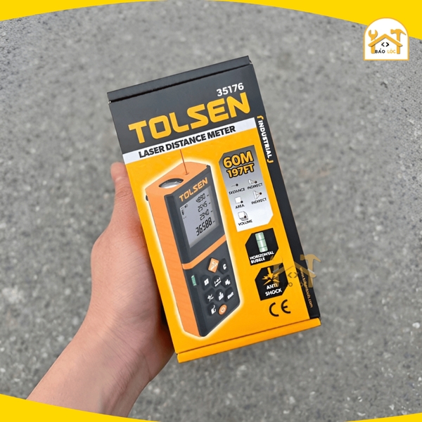 Thước đo khoảng cách 60m Tolsen Laser Distance Meter 35176 - Hàng chính hãng.