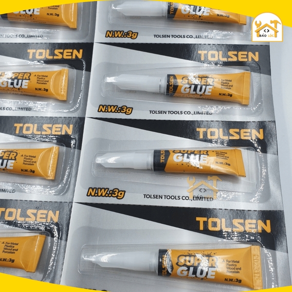 Keo siêu dính Tolsen 50190, dán nhựa, da, kim loại, gốm sứ và gỗ - Hàng chính hãng