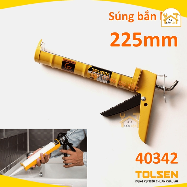 Khung/ máng bắn keo silicone 225mm Tolsen 43022 - Hàng chính hãng.