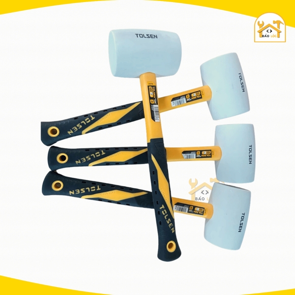 Búa Cao Su Đầu Trắng 80z/160z/240z - 225g/450g/675g Rubber Mallet TOLSEN 25173/25175/25177 - Hàng chính hãng.