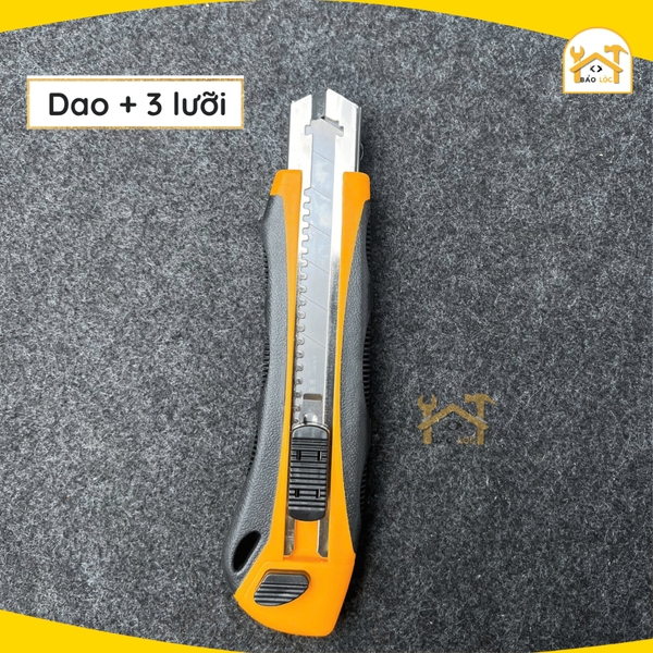 Dao rọc giấy thay lưỡi tự động, loại lớn 25x125x0.7mm công nghiệp thép SK5 Tolsen 30016, 30017
