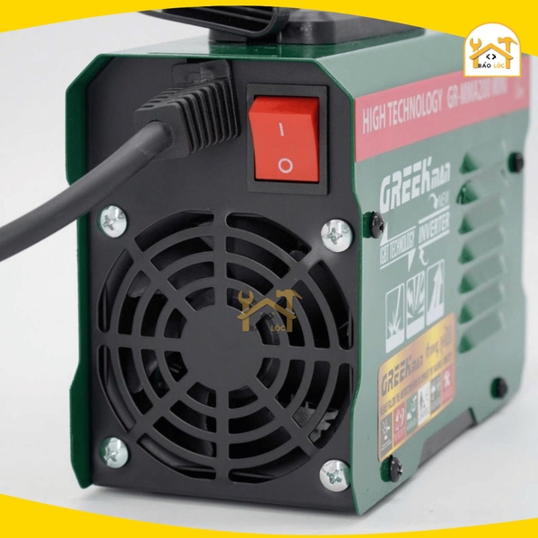 Máy hàn điện tử mini GREEKMAN MMA200Mini, Hàn que 2.6-3.2mm - dây hàn 5m