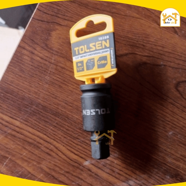 Đầu nối lắc léo đen công nghiệp 1/2 TOLSEN 18288-Đầu tuýp lắc léo cho máy bulong