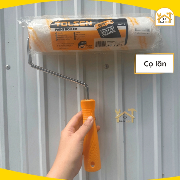 Cọ lăn sơn sọc đôi cao cấp Tolsen 40075 10″ 250mm - Hàng chính hãng.