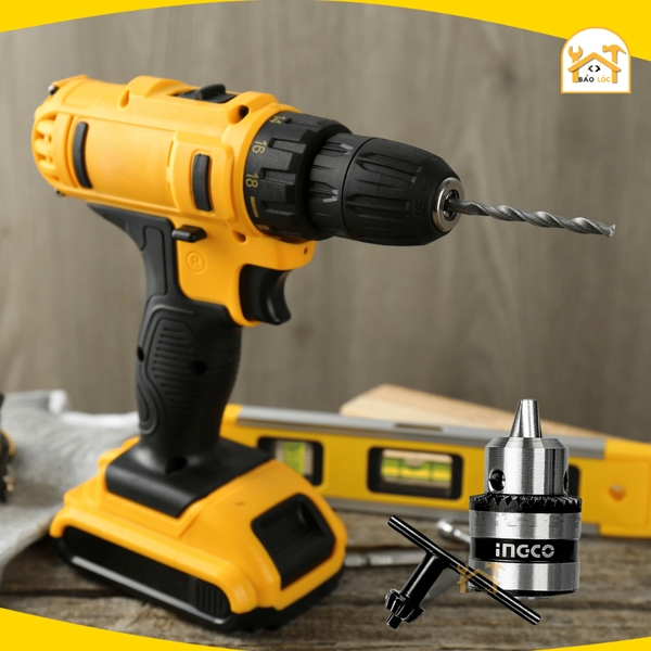 Đầu khoan INGCO KC1001 Đầu máy khoan khả năng khoan 0.8-10mm, kích thước kết nối 3/8