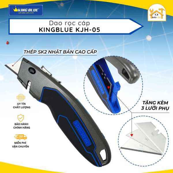 Dao Rọc Cáp, dao trổ, dao rọc giấy  King Blue KJH-05 - Thép SK2 Nhật Bản