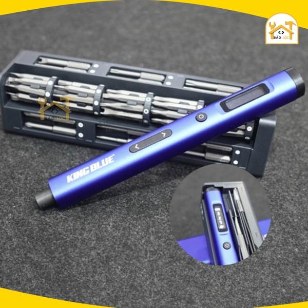 Kingblue Bộ Tua Vít Điện 57 Chi Tiết KB-E5701 - Hàng Chính Hãng, Đèn LED Trợ Sáng, Màn Hình OLED, 3.7V, 500mAh