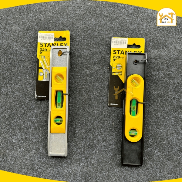 Thước thủy sắt, thước thuỷ nhựa, nivo từ tính 9''/229mm Stanley STHT42465-8/ STHT42264-8 - Hàng chính hãng