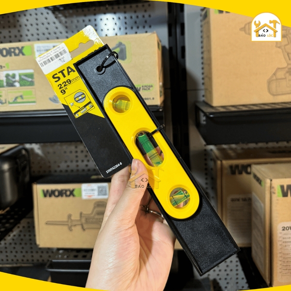 Thước thủy sắt, thước thuỷ nhựa, nivo từ tính 9''/229mm Stanley STHT42465-8/ STHT42264-8 - Hàng chính hãng