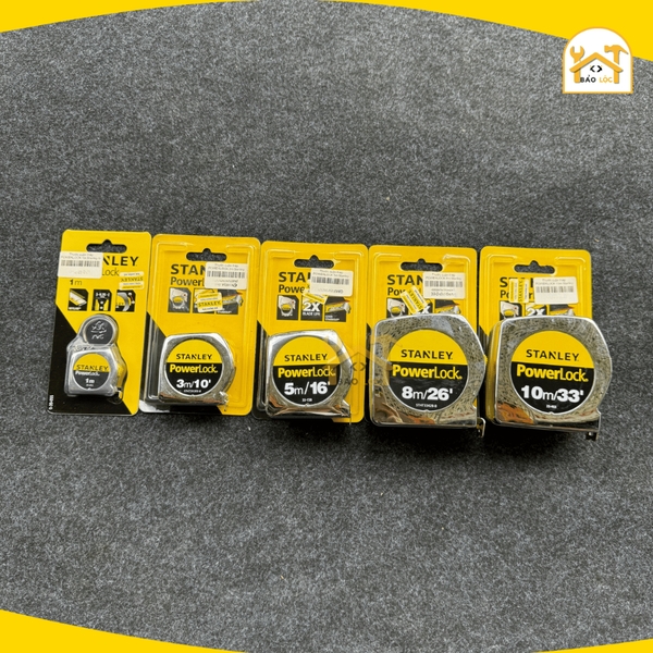 Thước cuộn thép Powerlock STANLEY 1m/3m/5m/8m/10m - Hàng chính hãng
