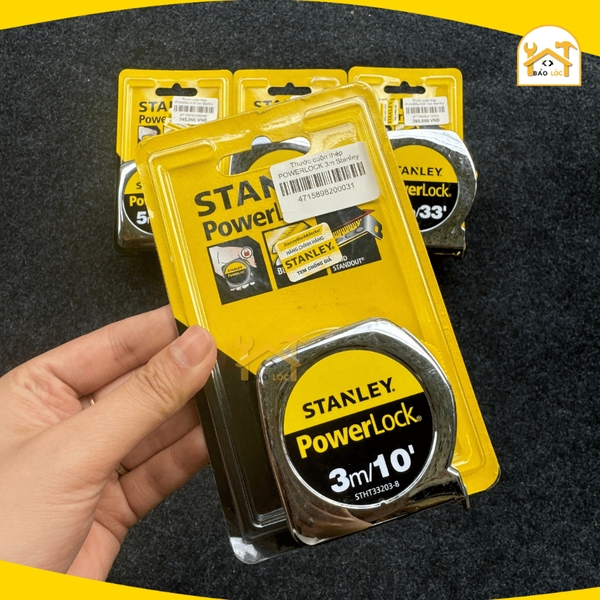 Thước cuộn thép Powerlock STANLEY 1m/3m/5m/8m/10m - Hàng chính hãng