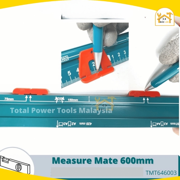 Thước đo cặp đôi 600mm Total TMT646003 - Hàng chính hãng.