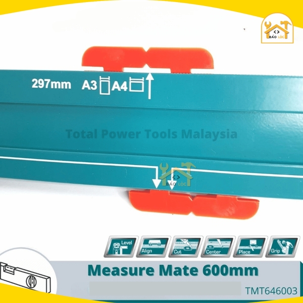Thước đo cặp đôi 600mm Total TMT646003 - Hàng chính hãng.