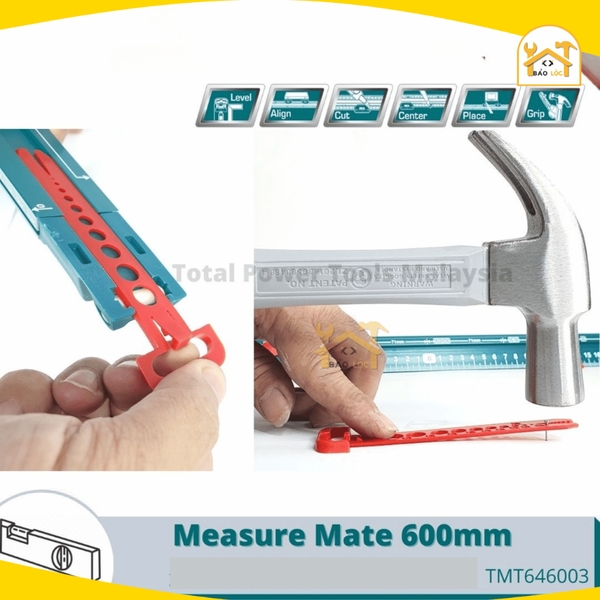 Thước đo cặp đôi 600mm Total TMT646003 - Hàng chính hãng.
