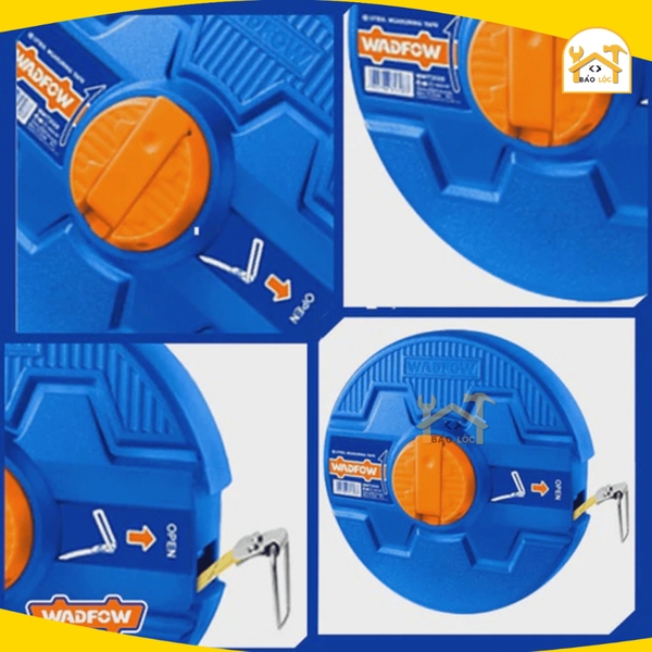 Thước cuộn thép 20mx12.5mm hệ inch và mét  Wadfow WMT3520