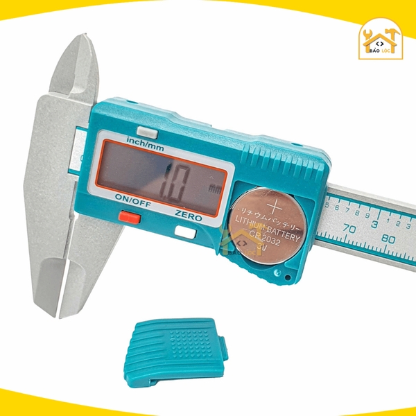 Thước kẹp điện tử TOTAL TMT331501 thân nhựa, phạm vi đo 0-150mm, pin 3A, thân nhựa Polyamide 66