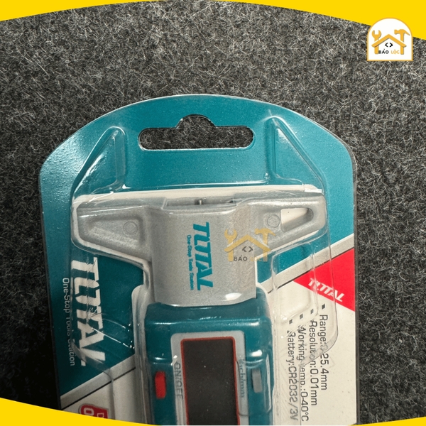 Thước đo độ sâu điện tử TOTAL TMT332501 dùng pin 3V phạm vi đo từ 0 đến 25.4mm dễ dàng chuyển đổi hệ thống - Hàng chính