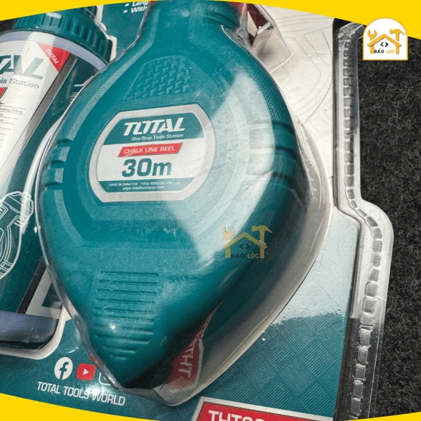 Bộ phấn vẽ đường thẳng THT661301 Thước búng mực, bật mực dễ dàng tẩy xóa, tốc độ tua nhanh