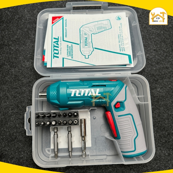 Máy Siết Vít Dùng Pin 4V TOTAL TSDLI0442 / Mô- men xoắn cực đại 4Nm / Mô- men xoắn cực đại 4Nm