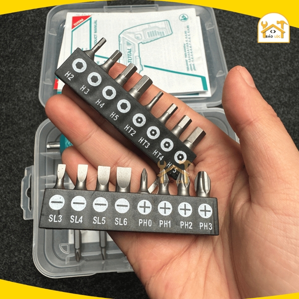 Máy Siết Vít Dùng Pin 4V TOTAL TSDLI0442 / Mô- men xoắn cực đại 4Nm / Mô- men xoắn cực đại 4Nm