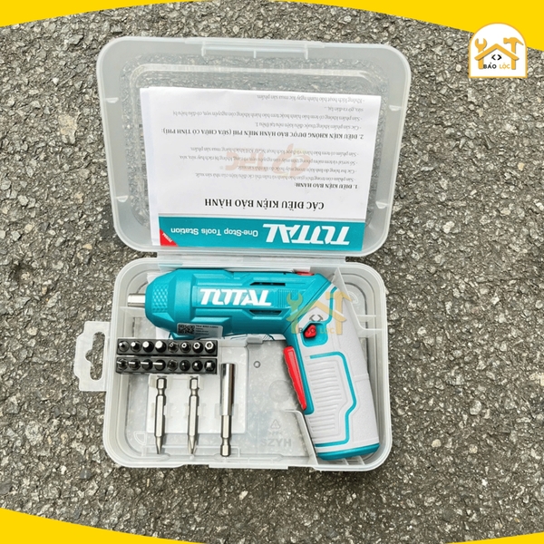 Máy Siết Vít Dùng Pin 4V TOTAL TSDLI0442 / Mô- men xoắn cực đại 4Nm / Mô- men xoắn cực đại 4Nm
