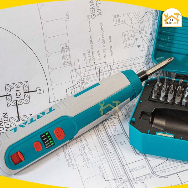 Máy siết vít dùng pin 4V chuôi lục giác 1/4 TOTAL TSDLI0406 hàng chính hãng