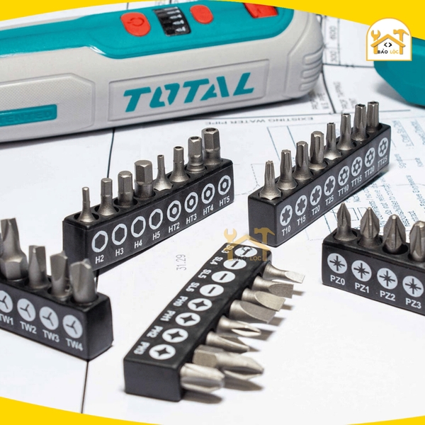 Máy siết vít dùng pin 4V chuôi lục giác 1/4 TOTAL TSDLI0406 hàng chính hãng