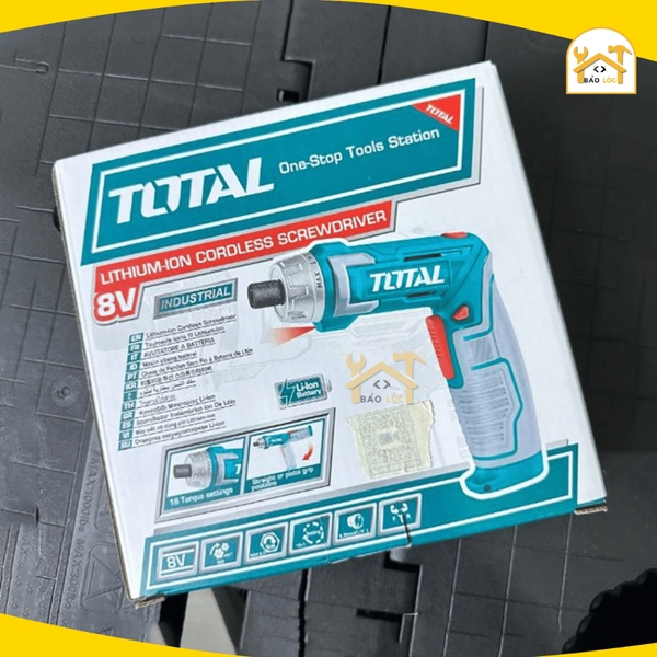 Máy Siết Vít Total TSDLI0802 8V Mô-men Xoắn 6Nm Đầu Lục Giác 1/4