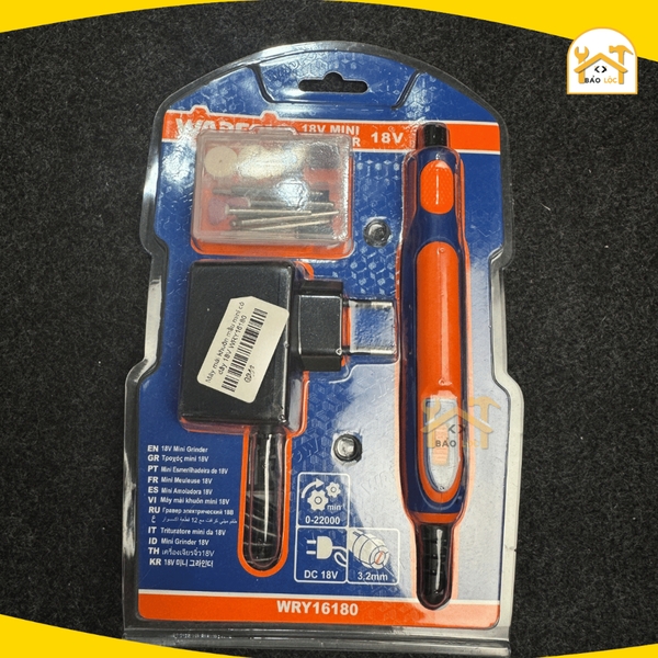 Máy mài khuôn mẫu mini có dây 18V WADFOW WRY16180 - hàng chính hãng