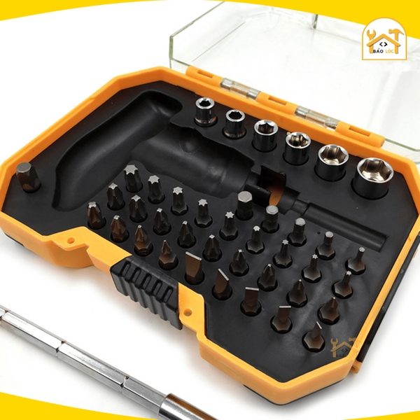 Bộ tua vít, dụng cụ đa năng 41PC TOLSEN 2003, Bộ tuýp vặn cao cấp chuyên nghiệp thép CrV cao cấp, bộ dụng cụ gia đình.