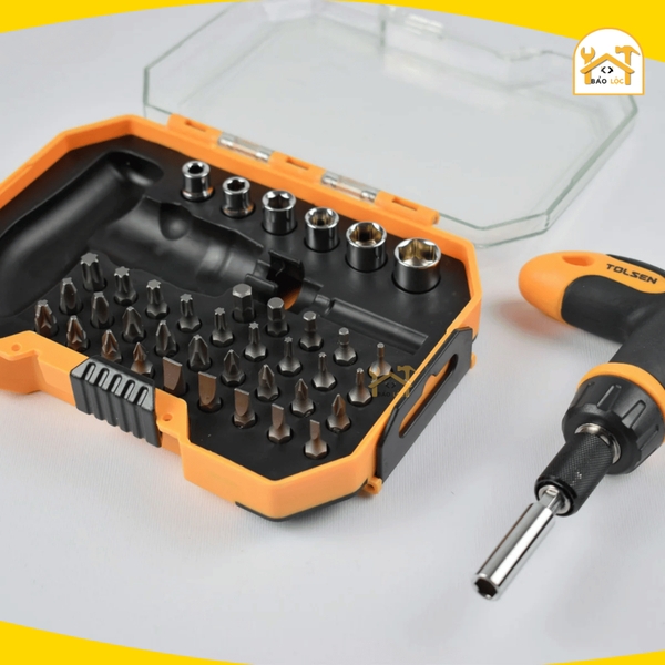 Bộ tua vít, dụng cụ đa năng 41PC TOLSEN 2003, Bộ tuýp vặn cao cấp chuyên nghiệp thép CrV cao cấp, bộ dụng cụ gia đình.