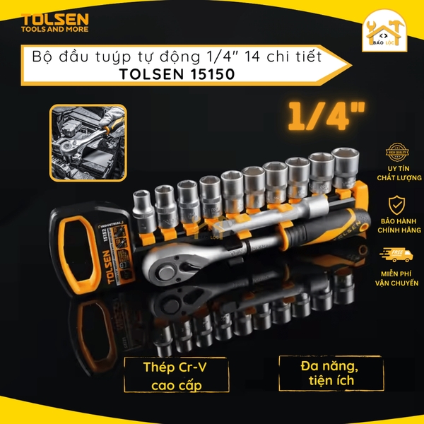 Bộ đầu tuýp tự động 1/4