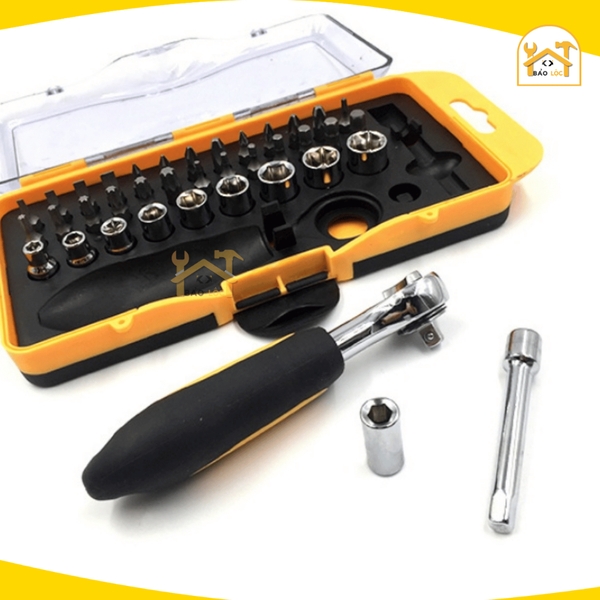 Bộ vít típ 38 cây Tolsen 20035, bộ dụng cụ gia đình đa năng - Hàng chính hãng.