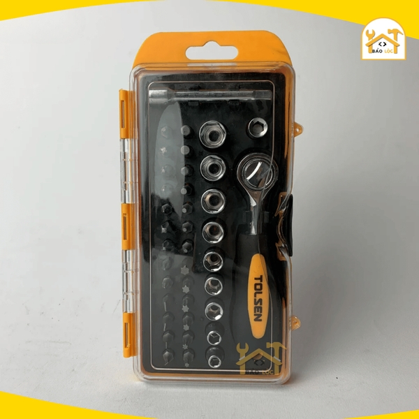 Bộ vít típ 38 cây Tolsen 20035, bộ dụng cụ gia đình đa năng - Hàng chính hãng.
