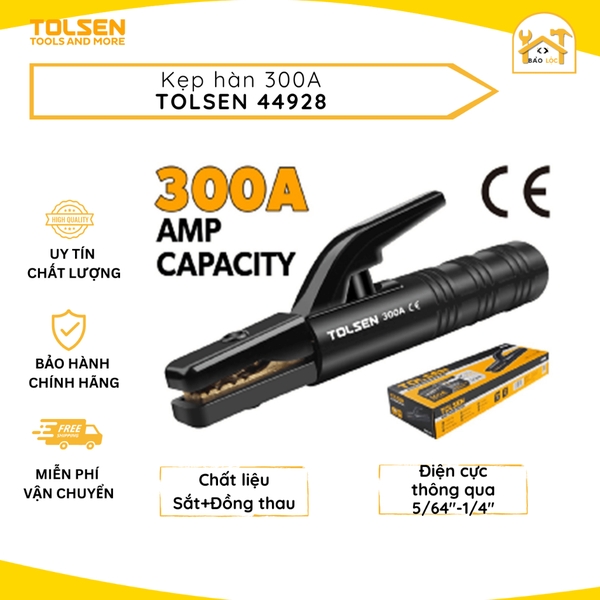 Kẹp hàn 300A TOLSEN 44928 - Hàng chính hãng.
