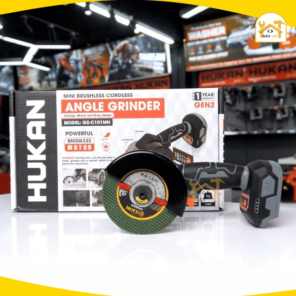 Máy Cắt Pin Mini HUKAN G2-C101MN, Không Chổi Than, 3 Cấp Tốc, 12000 Vòng/Phút - Hàng chính hãng.