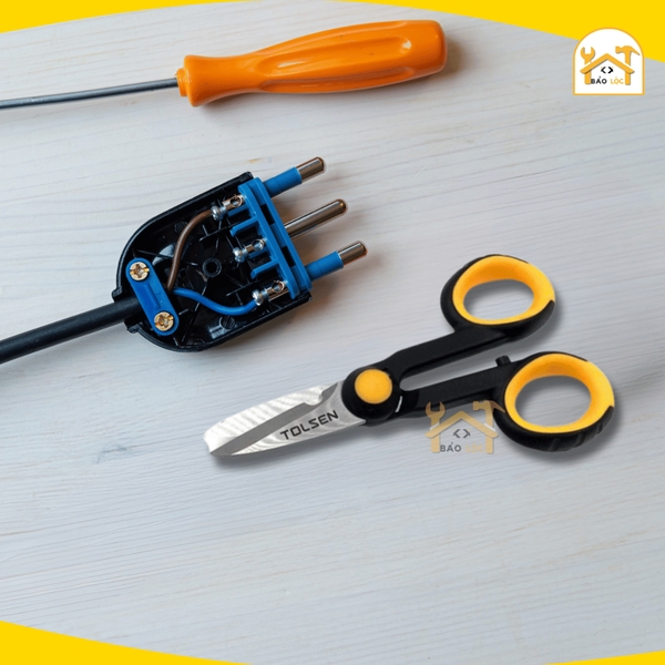 Kéo cắt dây điện mini 5.5 inch TOLSEN 30043 - Kéo thợ điện đa năng nhỏ gọn