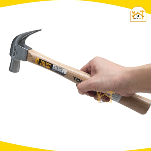 Búa nhổ đinh sừng dê cán gỗ 225g 450g 650g - TOLSEN (25148, 25150, 25032) ,búa nhổ đinh, chống trượt