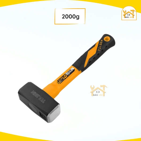 Búa tạ cán nhựa 1 kg, 1,5kg, 2kg Tolsen chất liệu thép carbon đầu búa được rèn thả tay cầm sợi thủy tinh 25010 25012 25