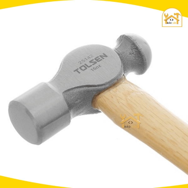 Búa Đầu Tròn, Đầu Bi Cán Gỗ 16oZ, 32oz  (450g,900g) Tolsen25142,25145 - Hàng chính hãng.